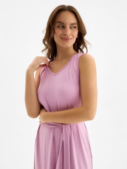 Сорочка миди ночная женская MINAKU: Home collection, розовая, размер 46