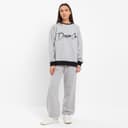 Костюм женский (свитшот, брюки) MINAKU: Casual Collection, размер 42, серый