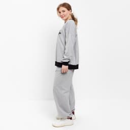 Костюм женский (свитшот, брюки) MINAKU: Casual Collection, размер 50, серый