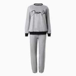 Костюм женский (свитшот, брюки) MINAKU: Casual Collection, размер 50, серый