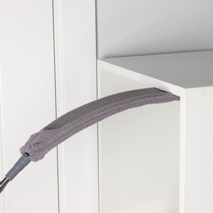 Щётка для пыли, плоская насадка 40×7.5 см, пушистая насадка 41×13 см, телескопическая ручка 230 см