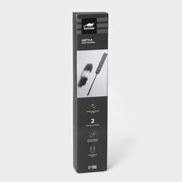 Щётка для пыли, плоская насадка 40×7.5 см, пушистая насадка 41×13 см, телескопическая ручка 230 см