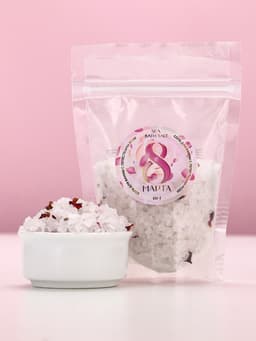 Соль для ванны «8 марта», с лепестками розы, 150 г, Чистое счастье