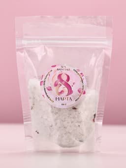 Соль для ванны «8 марта», с лепестками розы, 150 г, Чистое счастье