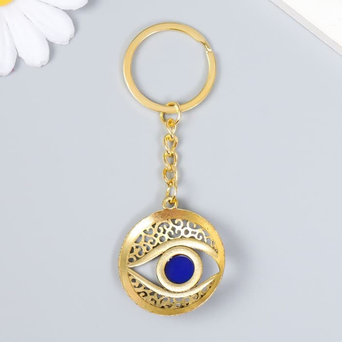 Брелок для ключей на кольце «Глаз от сглаза», металл, 3.3×0.2×3.5 см, МИКС