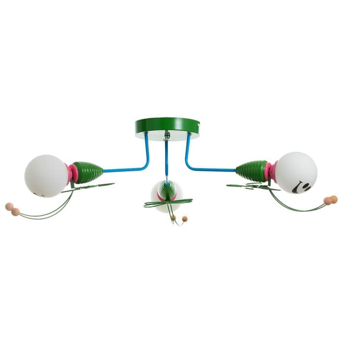 Люстра «Букашки» 3хЕ27 зеленый 58×58×25 см BayerLux