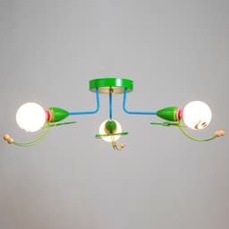 Люстра «Букашки» 3хЕ27 зеленый 58×58×25 см BayerLux