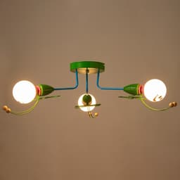 Люстра «Букашки» 3хЕ27 зеленый 58×58×25 см BayerLux