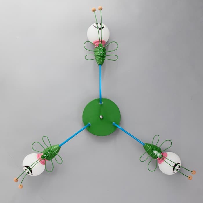 Люстра «Букашки» 3хЕ27 зеленый 58×58×25 см BayerLux