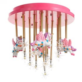 Люстра «Карусель» 13хG9 40 Вт розовый 50×50×30 см BayerLux