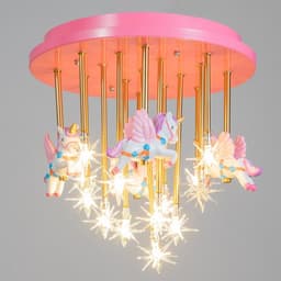 Люстра «Карусель» 13хG9 40 Вт розовый 50×50×30 см BayerLux