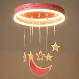 Люстра «Лунный свет» LED 58 Вт розовый 50×50×60 см BayerLux