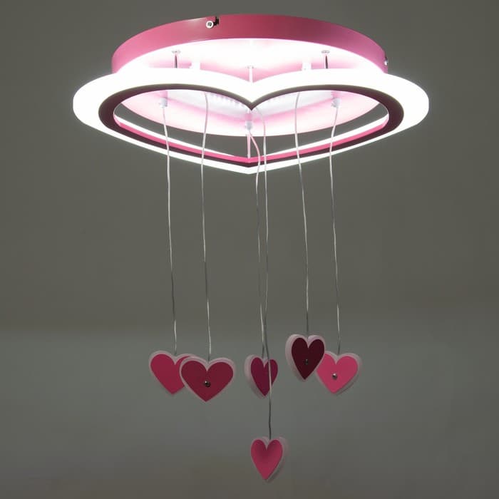 Люстра «Нежность» LED 51 Вт 4000К розовый 50×50×30 см BayerLux