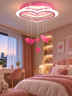 Люстра «Нежность» LED 51 Вт 4000К розовый 50×50×30 см BayerLux