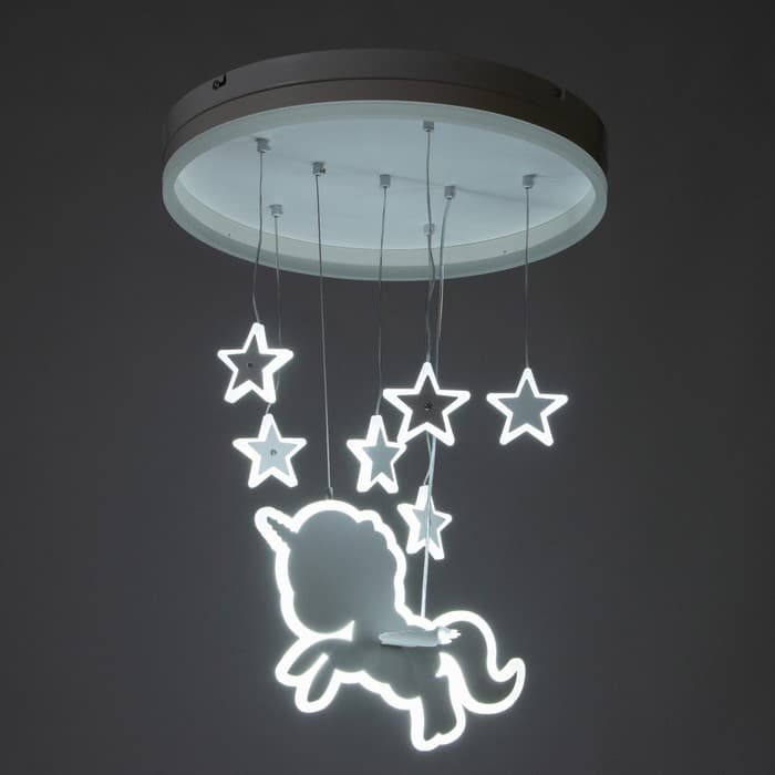 Люстра «Единорог» LED58 Вт 4000К белый 50×50×60 см BayerLux