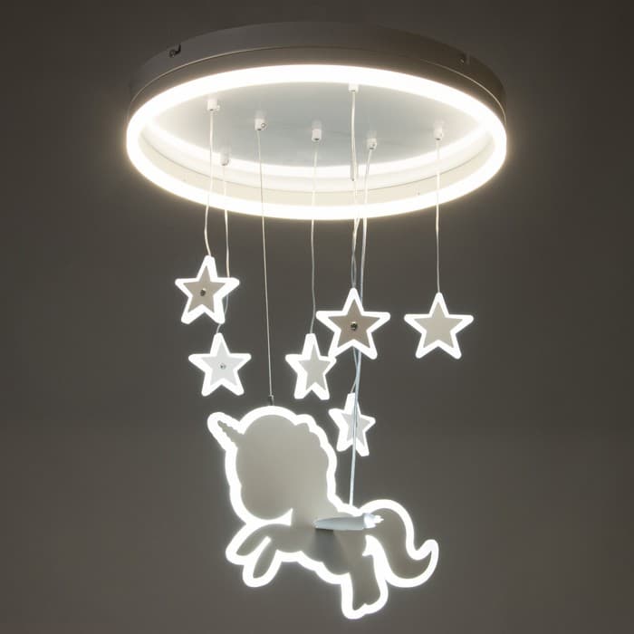Люстра «Единорог» LED58 Вт 4000К белый 50×50×60 см BayerLux