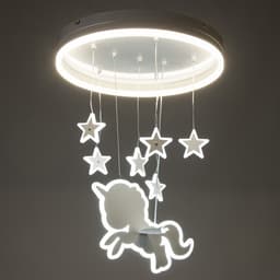 Люстра «Единорог» LED58 Вт 4000К белый 50×50×60 см BayerLux