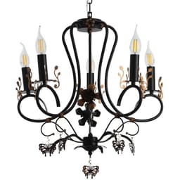 Люстра «Сандра» 5xE14 40 Вт черно-золотой 51×51×52-110 см BayerLux