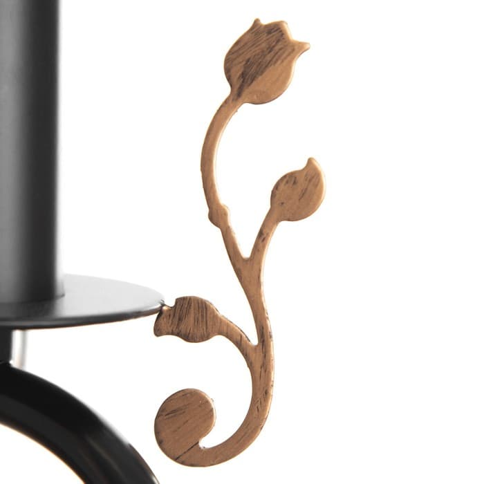 Люстра «Сандра» 5xE14 40 Вт черно-золотой 51×51×52-110 см BayerLux