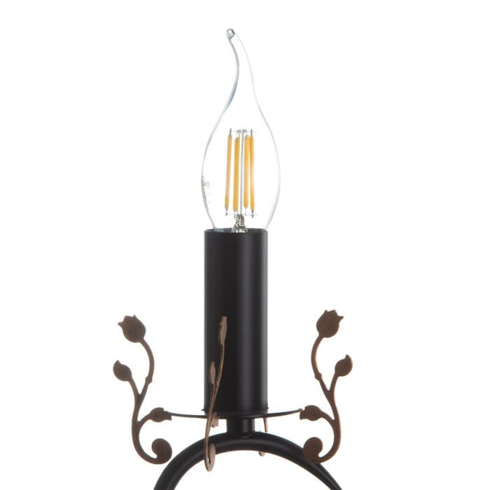 Люстра «Сандра» 5xE14 40 Вт черно-золотой 51×51×52-110 см BayerLux