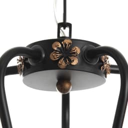 Люстра «Сандра» 5xE14 40 Вт черно-золотой 51×51×52-110 см BayerLux