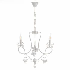 Люстра «Сандра» 3xE14 40 Вт белый с золотой патиной 51×51×52-110 см BayerLux