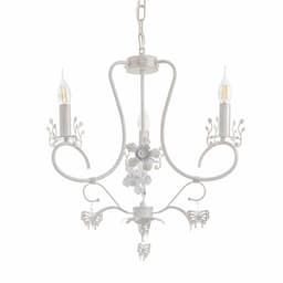 Люстра «Сандра» 3xE14 40 Вт белый с золотой патиной 51×51×52-110 см BayerLux