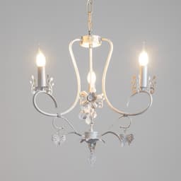 Люстра «Сандра» 3xE14 40 Вт белый с золотой патиной 51×51×52-110 см BayerLux