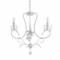 Люстра «Сандра» 3xE14 40 Вт белый с золотой патиной 51×51×52-110 см BayerLux