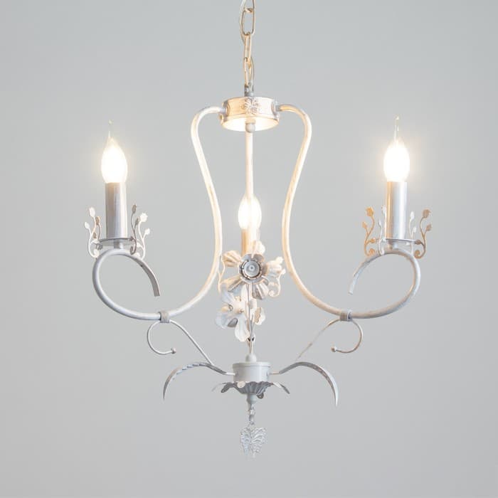 Люстра «Сандра» 3xE14 40 Вт белый с золотой патиной 51×51×52-110 см BayerLux
