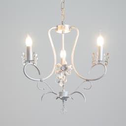 Люстра «Сандра» 3xE14 40 Вт белый с золотой патиной 51×51×52-110 см BayerLux