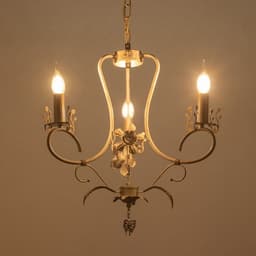 Люстра «Сандра» 3xE14 40 Вт белый с золотой патиной 51×51×52-110 см BayerLux