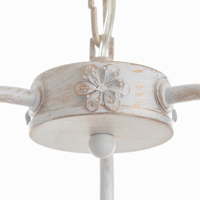 Люстра «Сандра» 3xE14 40 Вт белый с золотой патиной 51×51×52-110 см BayerLux