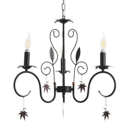 Люстра BayerLux «Беатрис», 3xE14, 40 Вт, черно-золотой, 56.5×56.5×48.5-105 см