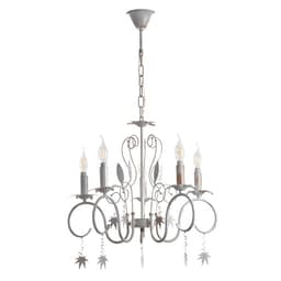 Люстра «Беатрис» 5xE14 40 Вт белый с золотой патиной 56.5×56.5×48.5-105 см BayerLux