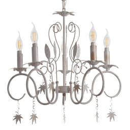 Люстра «Беатрис» 5xE14 40 Вт белый с золотой патиной 56.5×56.5×48.5-105 см BayerLux