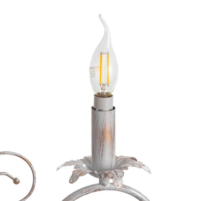 Люстра «Беатрис» 5xE14 40 Вт белый с золотой патиной 56.5×56.5×48.5-105 см BayerLux