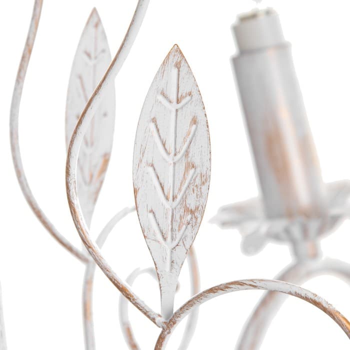 Люстра «Беатрис» 5xE14 40 Вт белый с золотой патиной 56.5×56.5×48.5-105 см BayerLux