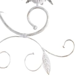 Люстра потолочная BayerLux «Айрис», 3xE14, 40 Вт, белый с золотой патиной, 66×66×46-105 см