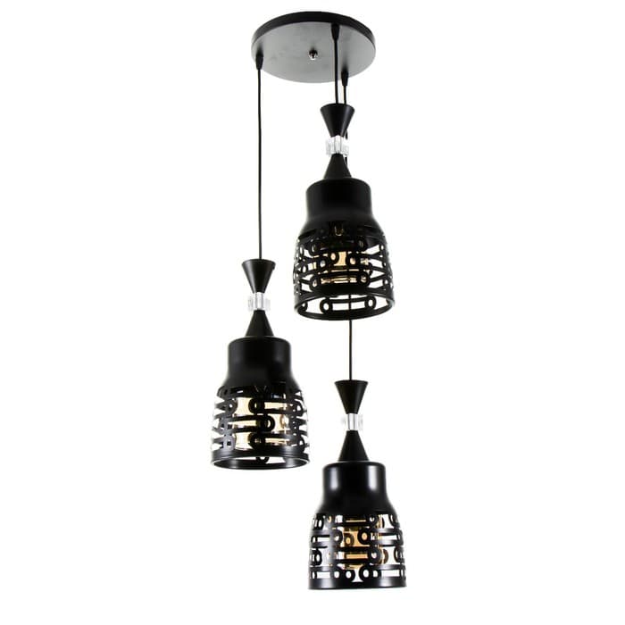 Светильник BayerLux «Ковальце» 3хЕ27 40 Вт черный 33×33×35-120 см