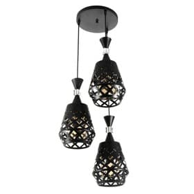 Светильник BayerLux «Ковальце» 3хЕ27 40 Вт черный 33×33×35-120 см