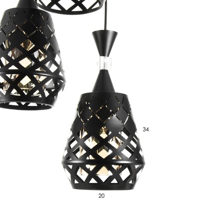 Светильник BayerLux «Ковальце» 3хЕ27 40 Вт черный 33×33×35-120 см