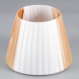 Абажур BayerLux, E27, коричнево-белый, 25×25×19 см