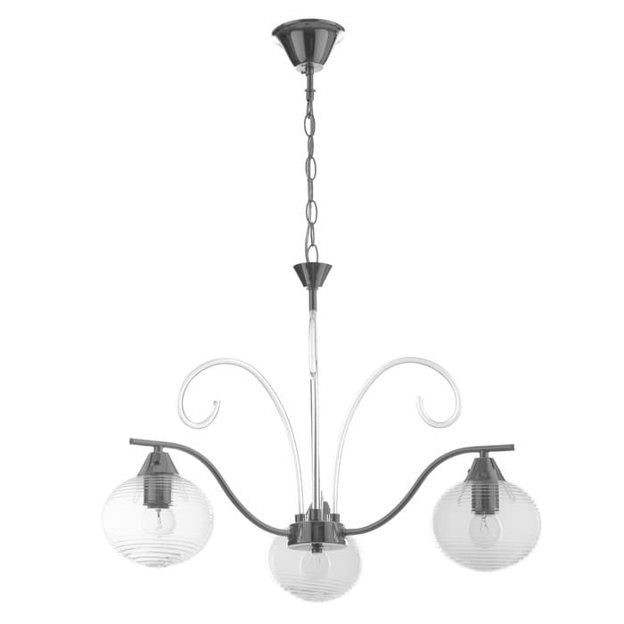 Люстра «Харми» 3хE27 40 Вт серебро 58×58×41 см BayerLux