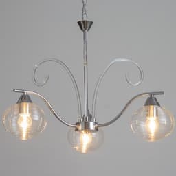 Люстра «Харми» 3хE27 40 Вт серебро 58×58×41 см BayerLux