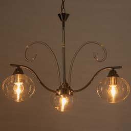 Люстра «Харми» 3хE27 40 Вт серебро 58×58×41 см BayerLux