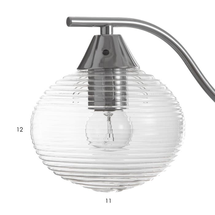 Люстра «Харми» 3хE27 40 Вт серебро 58×58×41 см BayerLux