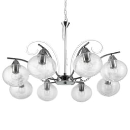 Люстра «Харми» 8xE27 40 Вт серебро 62×62×41 см BayerLux