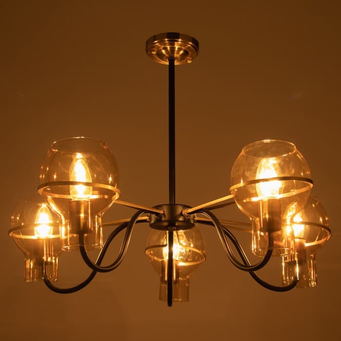 Люстра «Кэган» 5хE27 40 Вт черный 68×68×46.5 см BayerLux