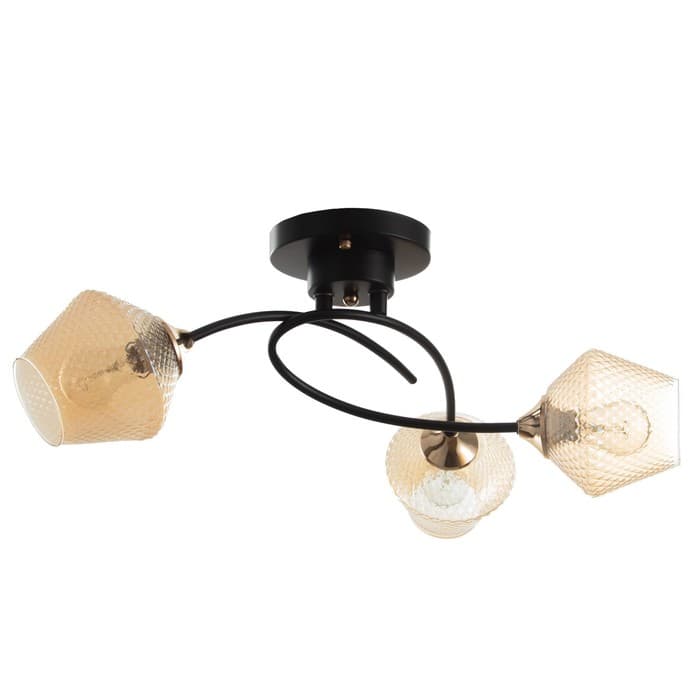 Люстра «Изота» 3хE27 40 Вт черный 38×38×28 см BayerLux